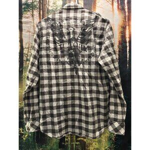 LUCKY BRAND (MENS XS) VICTORY Checkered Button Up Cotton Shirt